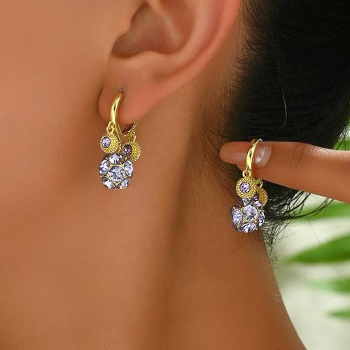 Sparkle Daily with Dainty Diamond-Inlaid Sphere Huggie Earrings