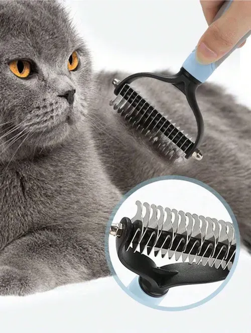 Pet Grooming Brush for Dogs & Cats – Tackle Mats, Loose Hair & Tangles Easily!