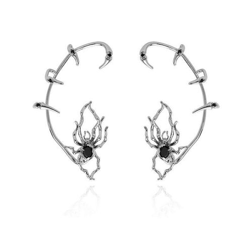 Edgy Spider Ear Cuff | No Piercing Needed | Minimalist Dark Chic
