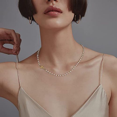 Elegant Minimalist Faux Baroque Pearl Necklace – Timeless Charm for Every Look ✨