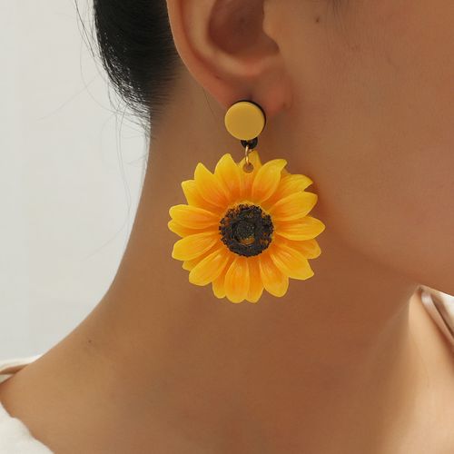 New Forest Series Resin Flower Earrings