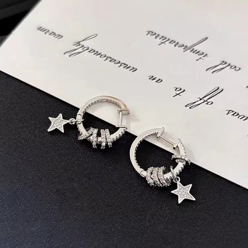 Minimalist Star Circle Huggie Earrings | Elegant   Chic Daily Luxe