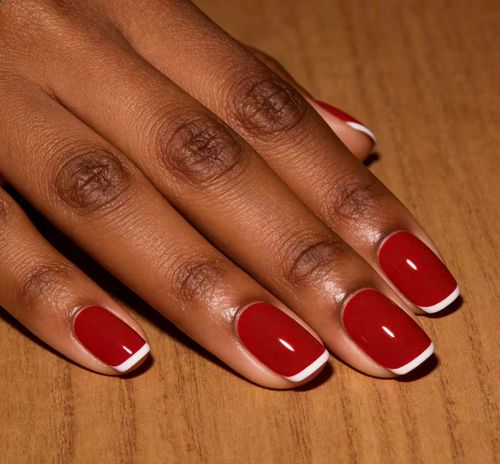 Vivid Red Gel-Like Nail Polish - No Lamp Needed, Quick-Dry & Long-Lasting!