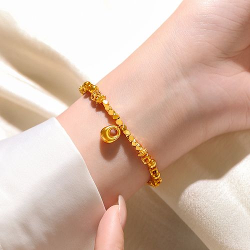 Vintage Gold Coin Fortune Bracelet | Boho Chic Minimalist Jewelry for Her