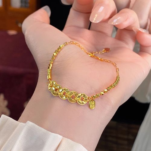 Lucky Five Emperor Coins Bracelet - Trendy & Blessing-Infused Accessory