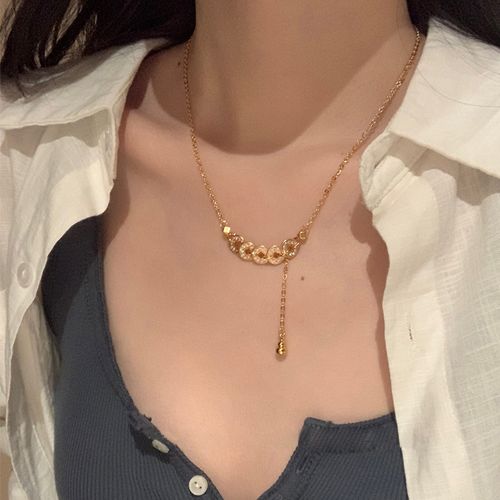 Dainty Zircon Gourd Necklace | Elegant Layering Piece for Timeless Charm