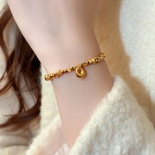 Vintage Gold Coin Fortune Bracelet | Boho Chic Minimalist Jewelry for Her