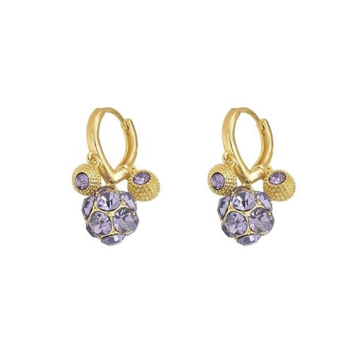 Sparkle Daily with Dainty Diamond-Inlaid Sphere Huggie Earrings
