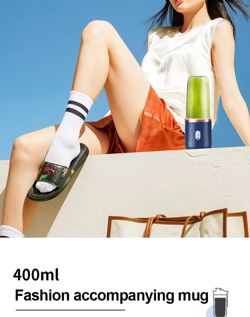 Sip Fresh Smoothies Anywhere! Portable Rechargeable Blender for Home & On-the-Go