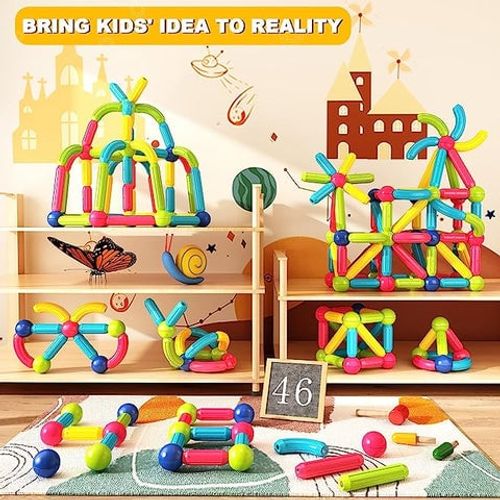 Magnetic Building Blocks: Endless Fun & Early Learning for Toddlers!