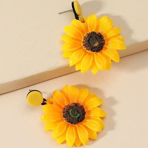 New Forest Series Resin Flower Earrings