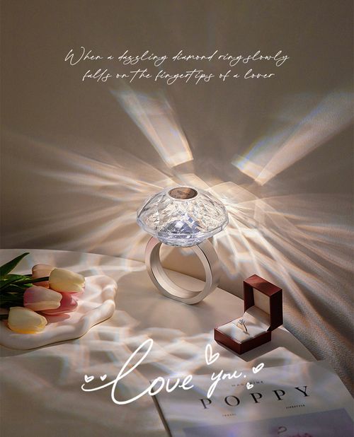 Diamonds projection lamp(Diamonds and love,you can shine too,I can see your heart)