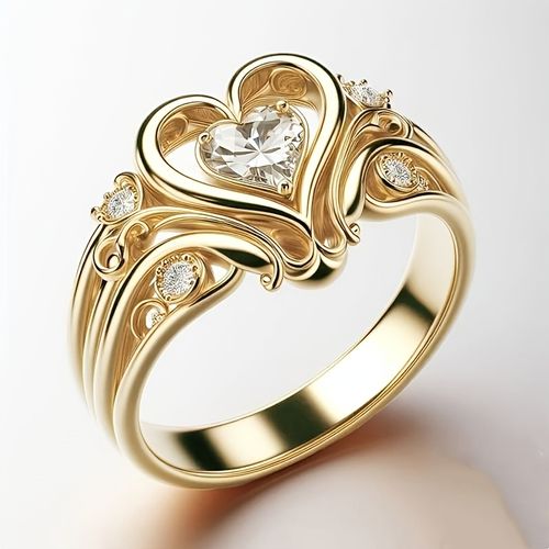 Heart-shaped ring