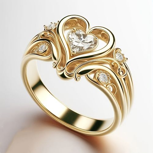 Heart-shaped ring