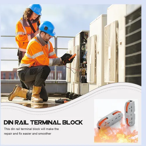⚡Two-wire connector with locking latch, free connection, no need to strip wires, IP67 waterproof for continuous use.🔧