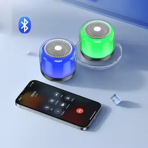 Wireless Bluetooth Speaker Trendy Music Bedside Lamp Dimmable Warm White Light &RGB Color Changing