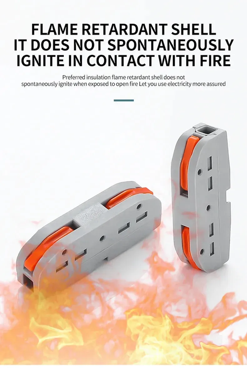 ⚡Two-wire connector with locking latch, free connection, no need to strip wires, IP67 waterproof for continuous use.🔧