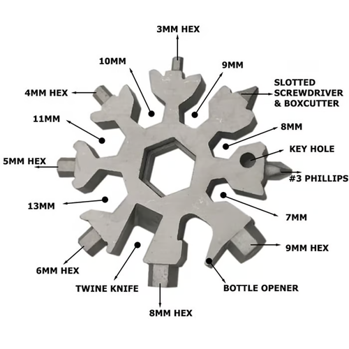 🎁New 18-in-1 snowflake multi-tool🎁Buy 1 get 1 free