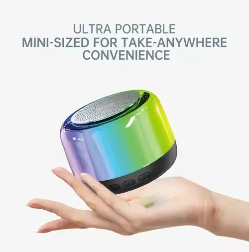 Wireless Bluetooth Speaker Trendy Music Bedside Lamp Dimmable Warm White Light &RGB Color Changing