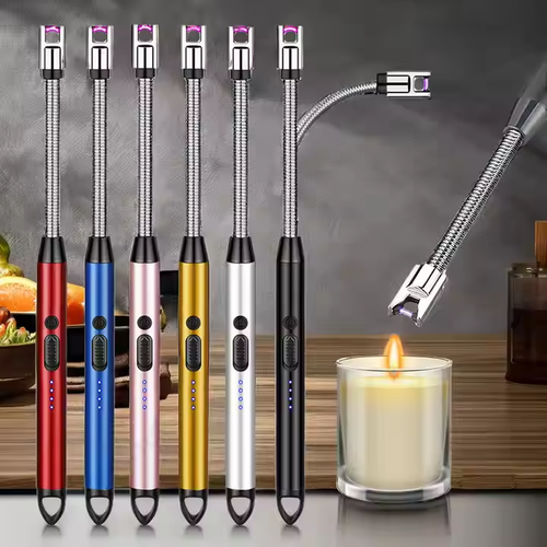 Multi-Function Arc Lighter Single Plasma Lighters Rechargeable USB Electric BBQ Lighter for Kitchen Candle