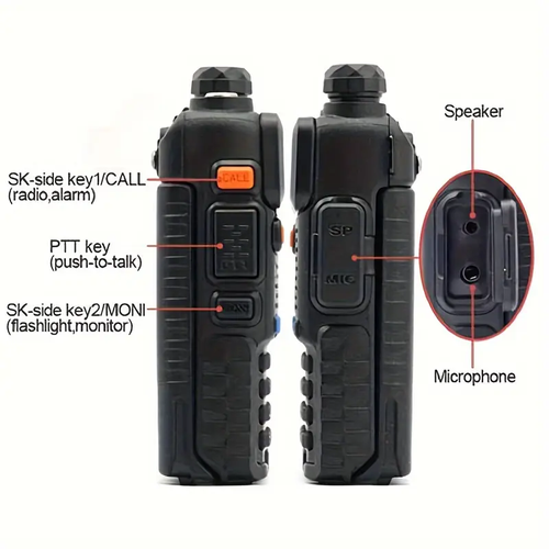 UV-5R 8W Dual Band Rechargeable Walkie Talkie Portable Two-Way Radios