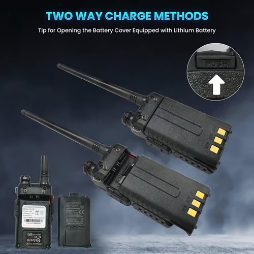 UV-5R 8W Dual Band Rechargeable Walkie Talkie Portable Two-Way Radios