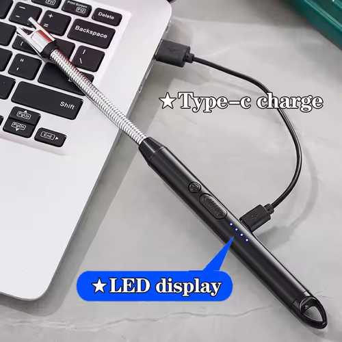 Multi-Function Arc Lighter Single Plasma Lighters Rechargeable USB Electric BBQ Lighter for Kitchen Candle