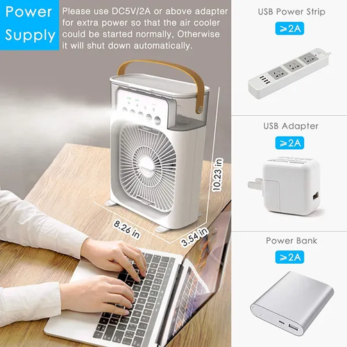 💯💣air cooler fan💯💣portable cold dc air water cooler home rechargeable air conditioner water mist air cooler aroma fragrance