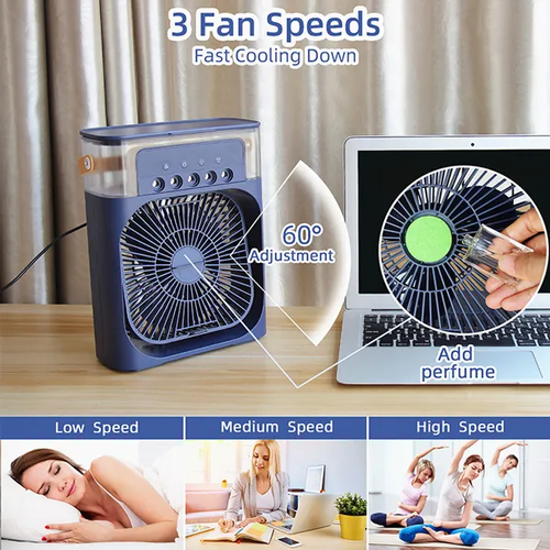 💯💣air cooler fan💯💣portable cold dc air water cooler home rechargeable air conditioner water mist air cooler aroma fragrance