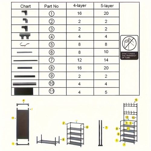 Shoe and Hat Rack