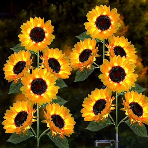 Sunflower Solar Garden Stake Lights