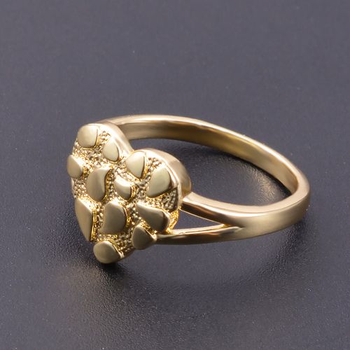 women heart nugget ring