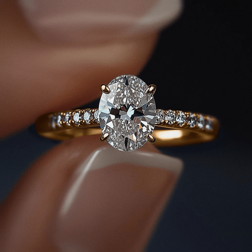 S925 silver 3-carat moissanite ring