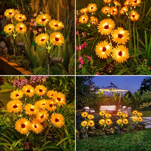 Sunflower Solar Garden Stake Lights