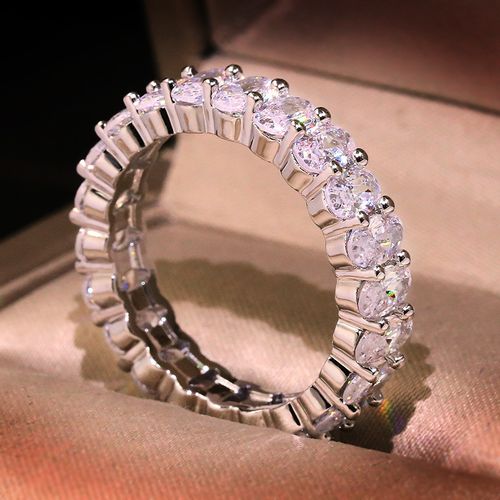 ✨ Oval Cut Full Eternity Zircon band Ring💎