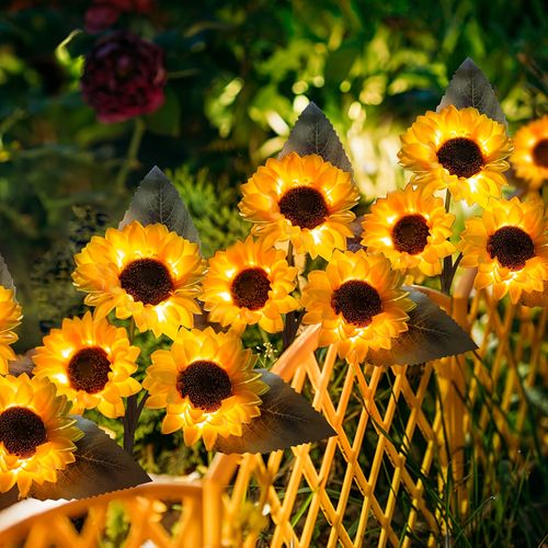 Sunflower Solar Garden Stake Lights