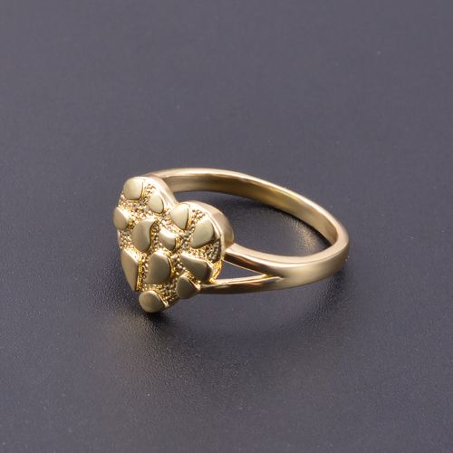 women heart nugget ring