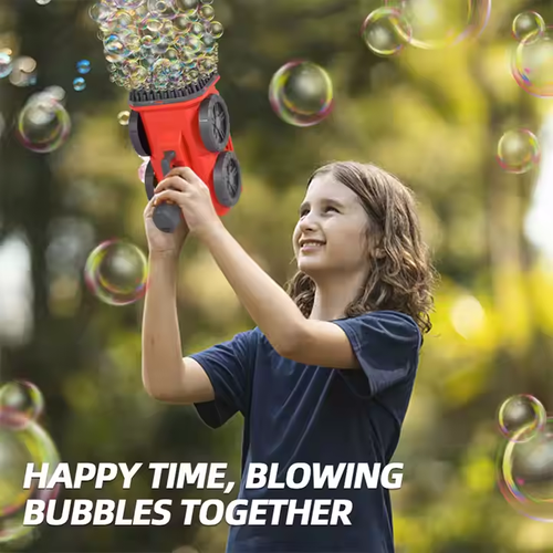 Large Size 139 Holes Electric Bubble Gun Toys Kids Summer Outdoor Soap Water Toys Automatic Bubble Blowing Machine Toy