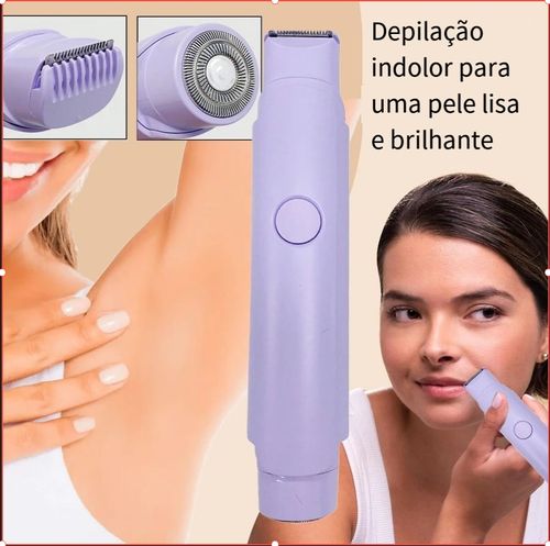 Mulheres sem fio rosto pernas braços depilação portátil corpo depilador