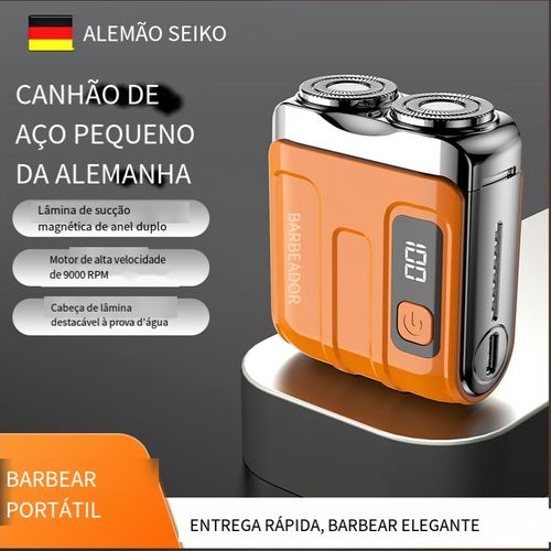 2025 novo MINI barbeador elétrico super limpo carro display digital portátil para homens de viagem Barbeador lavável extra longa duração barbeador de aço fino