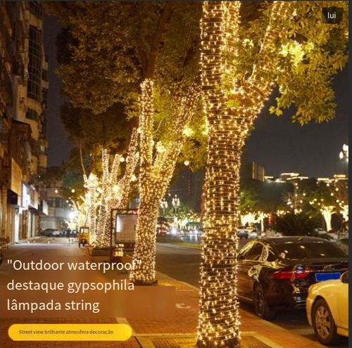Diodo emissor de luz luzes de corda fada piscando luzes decorativas com 8 modos de piscamento para festa de casamento árvore de natal luzes de pátio luzes coloridas