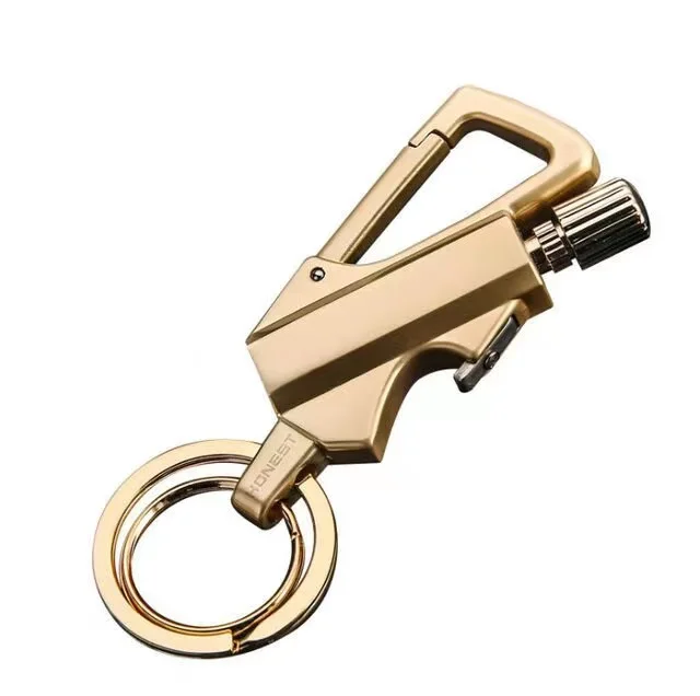 New Multi-function Oil Lighter Bottle Opener Metal Matchstick Match Keychain Outdoor Waterproof Kerosene Lighter
