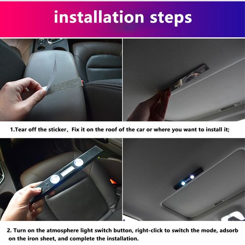 LED Car Atmosphere Lamp USB Wireless Roof Star Light Multiple Modes Automotive Interior Lights Auto Interior Lighting