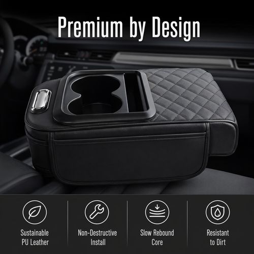 Luxury Memory Foam Car Armrest Cushion – Drive in Comfort Every Day