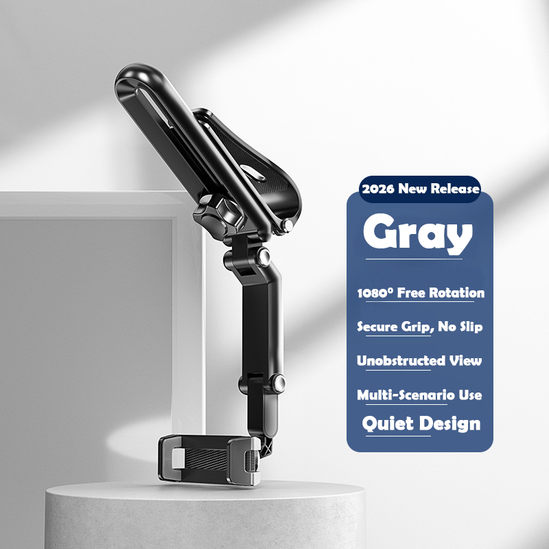 Hot Sale Universal Phone Holder Silent Bearing Design, 1080° Rotation, Unobstructed View for Safe Driving