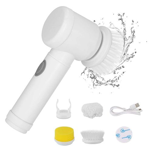 Kitchen Dishwashing Brush Sink Cleaner Bathroom Bathtub Clean Brush Spin Scrubber Wireless Electric Cleaning Brush
