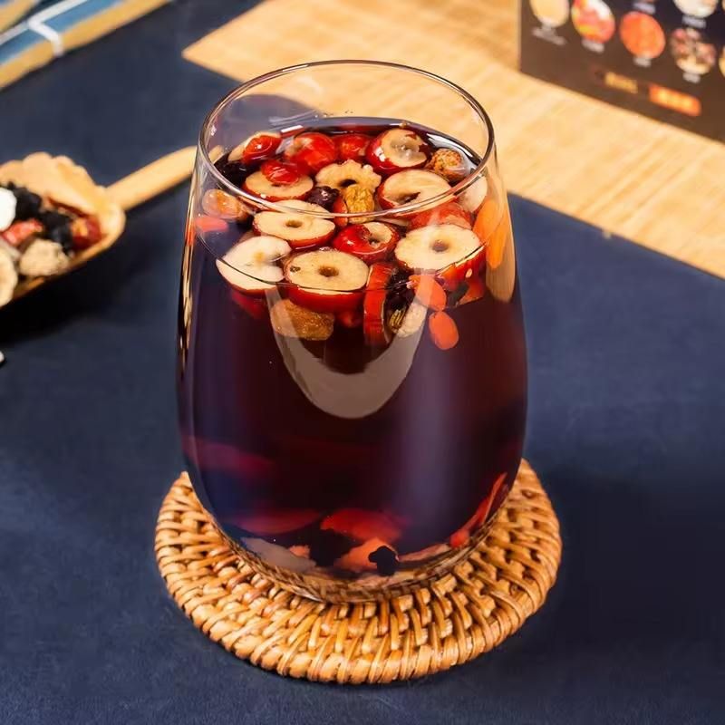 <1 box of 10 packs> Chinese Medicine Male Vitality Tea Maca Ginseng Polygonatum Wolfberry Mulberry Leaf Tea Chinese Traditional Formula