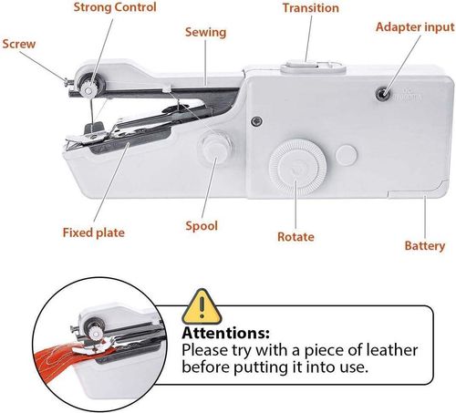 Portable Household Electric Sewing Machine Kit Travel-friendly Mini Pocket Handheld Sewing Equipment