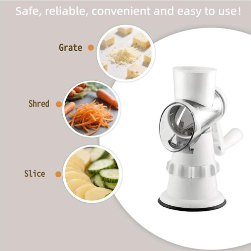 430 Stainless Steel Vegetable Cutter Round Rotating Cheese Grater Vegetable & Potato Cube Cutter Fruit & Vegetable Slicing Tool