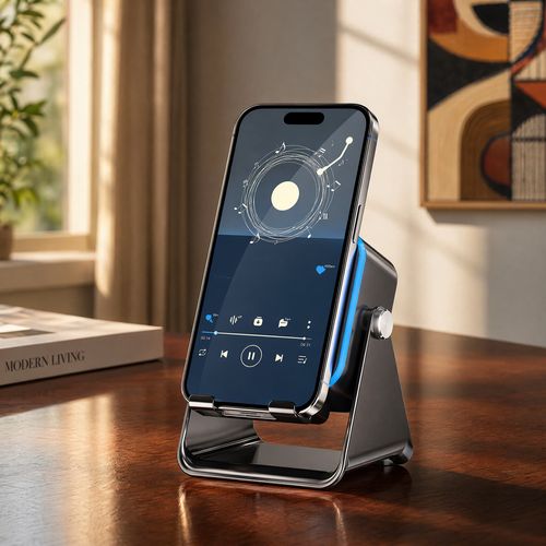 Smart Auto-Clamp Music Phone Holder for Safe Driving